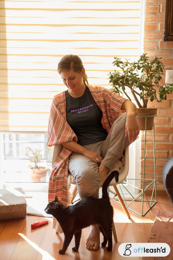 Offleash'd Easily Distracted by Cats Shirt - Image 3