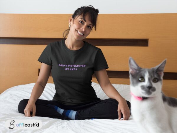 Offleash'd Easily Distracted by Cats Shirt - Image 6