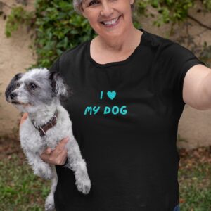 I Love My Dog Shirt | Dog Mom Shirt | Dog Lover Gift Shirt Womens | Pet Gift Tee for Mother | I Love My Dog T-Shirt | Dog Mommy T-Shirt