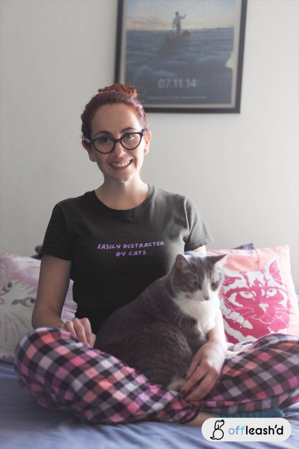Offleash'd Easily Distracted by Cats Shirt - Image 2